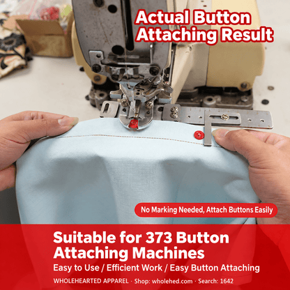 1642★ Nouveau guide de positionnement pour machines à coudre les boutons 373, aucun pré-marquage requis