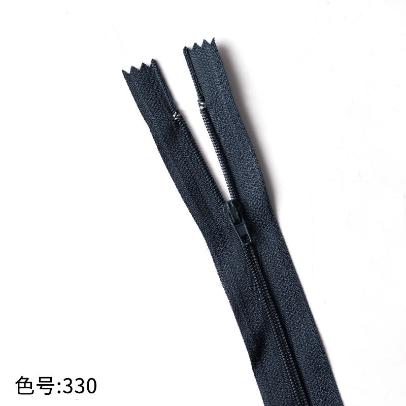 3069  Zipper No. 3 nylon core zipper pants pocket access control placket wholesale Guangdong Guangzhou delivery 18 cm 7 inches