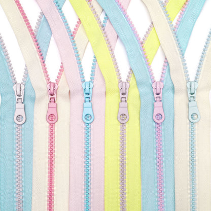 3078  Zipper No. 5 rubber tooth color matching luggage jewelry can be used for 4.5 meters + 10 follow-up tooth color Jitong heads = 1 pack