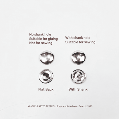 1393★ Universal Fabric-Covered Metal Button Maker Tool, 4 Sizes, Bulk Pack for 20 Pairs.