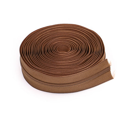 3071  Zipper No. 3 is wearing a solid color nylon set, luggage zipper, various packages 4.5 meters + 10 color Jitong heads = 1 pack