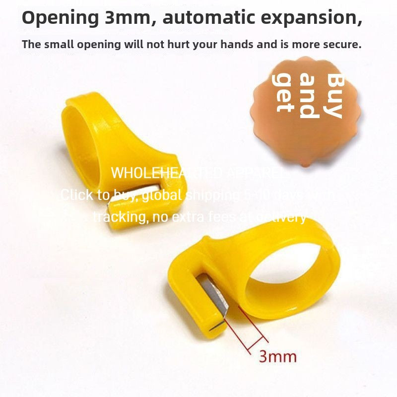 1416★  Buy one and get one free, sewing ring knife bag, zongzi thread cutter, thread cutter, finger ring knife, fishing and disconnection manual.