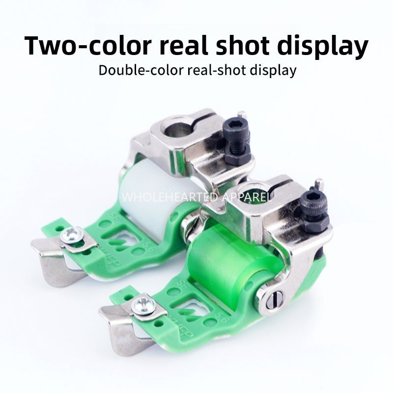 1709★  New car plastic Teflon roller presser foot three-needle five-thread interlock sewing machine with knife roller presser foot sewing accessories★