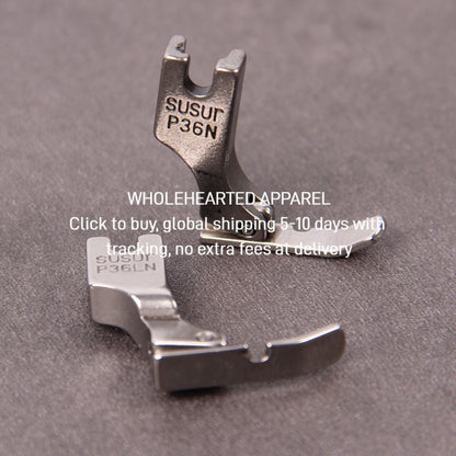 1527★  Flat car unilateral presser foot P36N right unilateral P36LN left unilateral, all-steel flat car, unilateral zipper presser foot