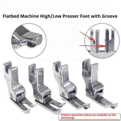 1802★All-Steel Grooved Compensating Presser Foot CR1/32N for Lockstitch Sewing Machines★