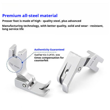 1830★ SP733 All-Steel Blind Hem Presser Foot with 0.4 Groove for Lockstitch Sewing Machines★