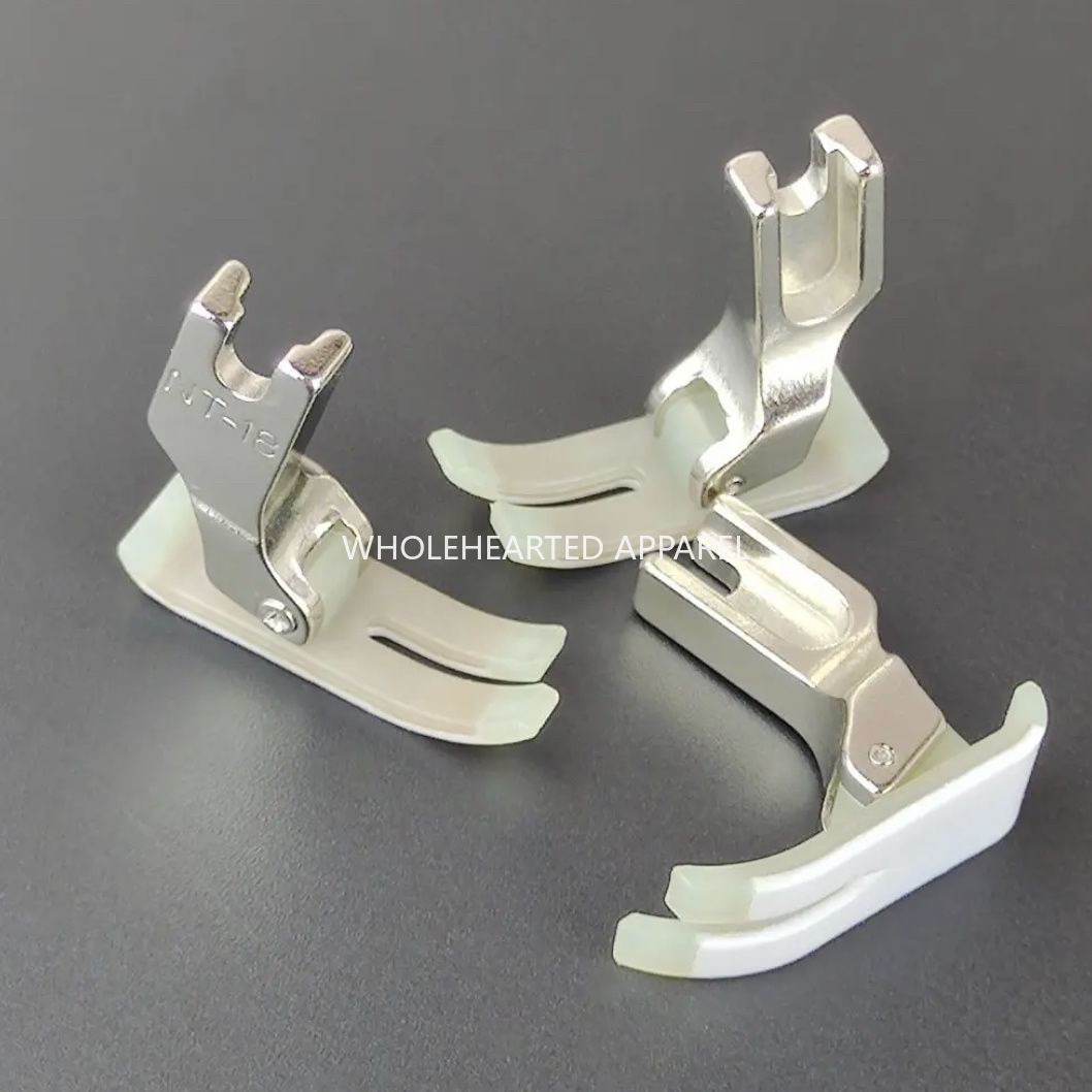 1715★  Sewing machine flat car plastic presser foot MT-18 white special wear-resistant 5A plastic presser foot leather Teflon★