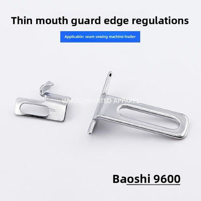 1621★  New model, small mouth rib, regular sewing machine, three needles and five threads, rolled hem piece, Baoshi 9600 Xingrui 720