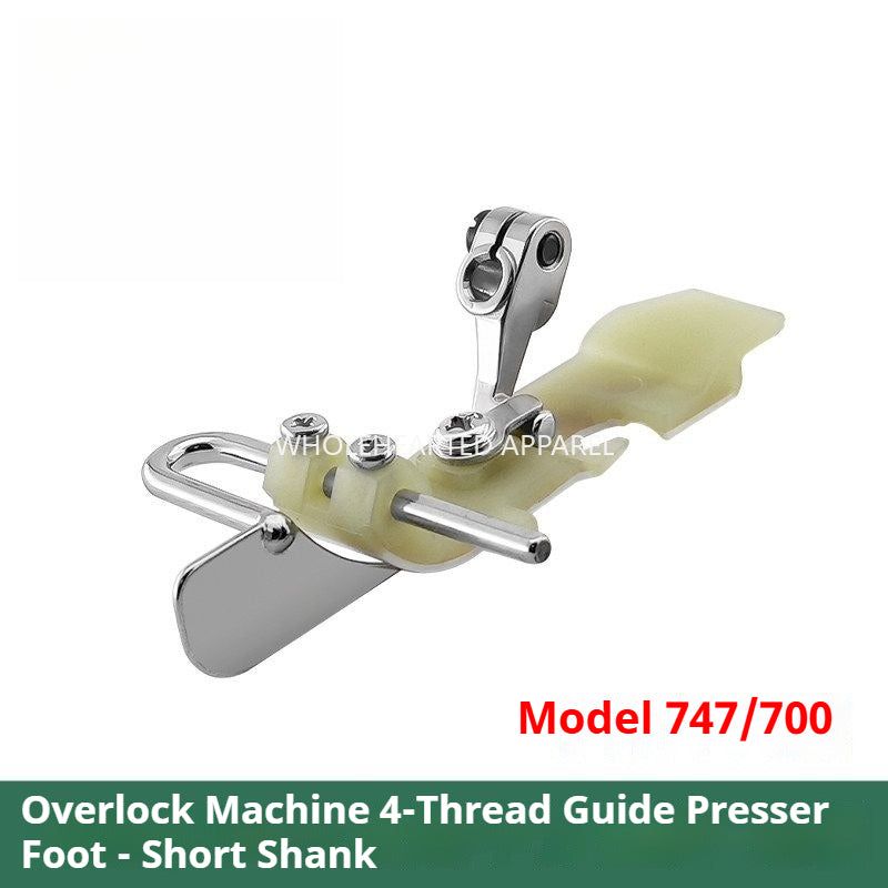 1762★ Four-Thread Overlock Edge Guide Presser Foot for Collar and Waist Sewing with Teflon Base ★