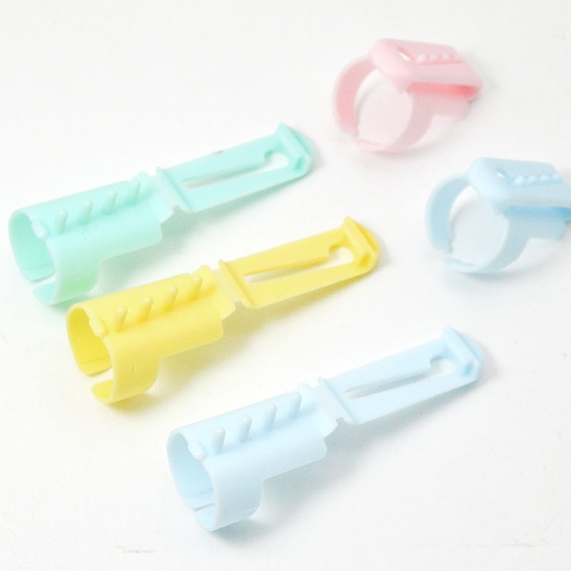 1872★ Colorful Plastic Finger Thread Guide for Hand Sewing, Embroidery, and DIY Knitting★