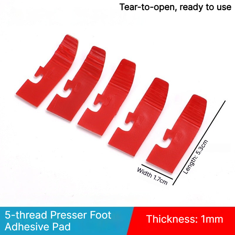 1913★ Upgraded 2nd Gen No-Fold Teflon Presser Foot Pad for 4/5-Thread Overlock Machines.