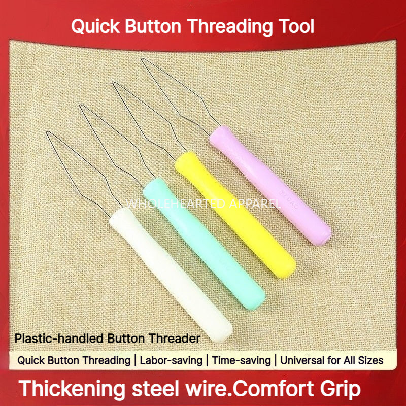 1900★ New Plastic Quick Button Threading Tool for Garment Making and DIY Sewing ★