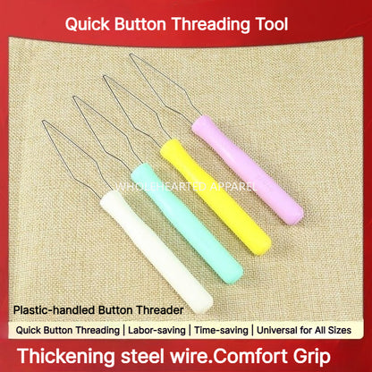 1900★ New Plastic Quick Button Threading Tool for Garment Making and DIY Sewing ★