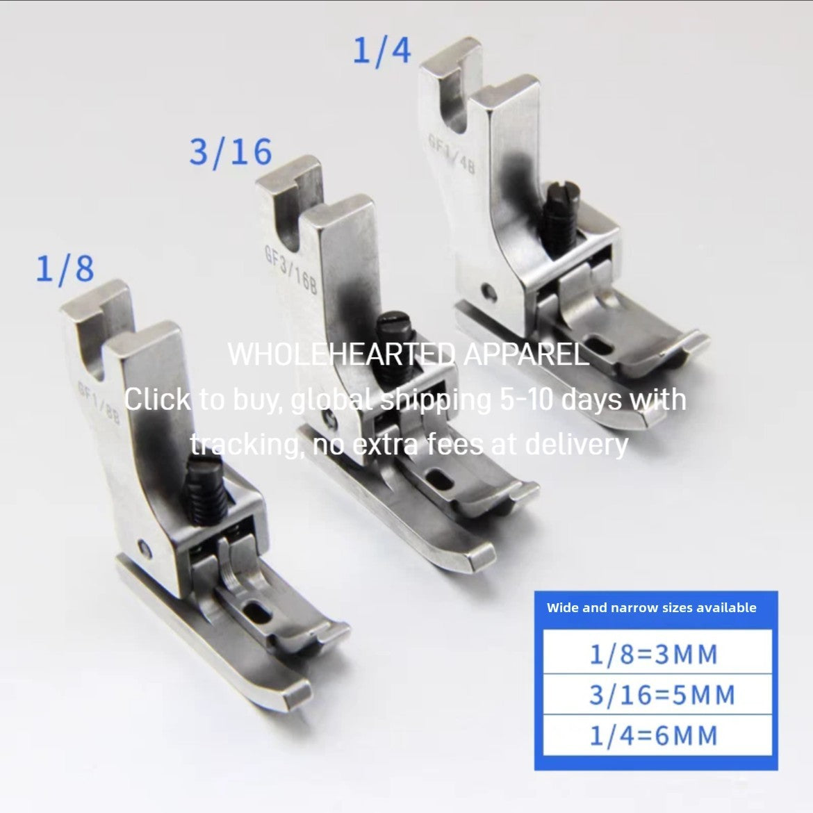1430★  New flat car three high and low crimping presser foot import left and right high and low crimping special GF1/4B presser foot sewing accessories