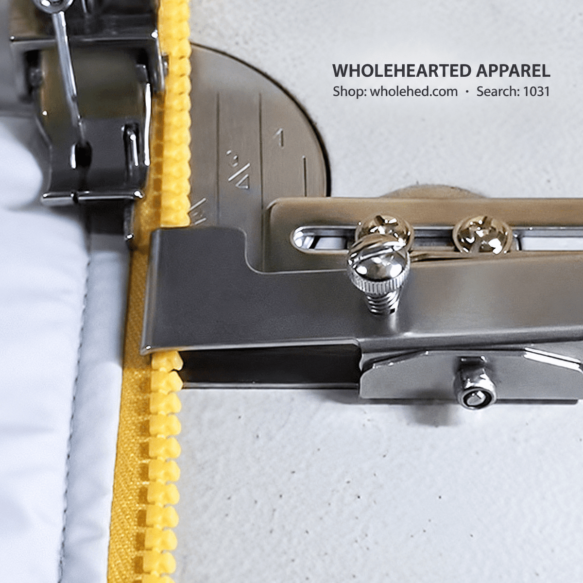 1031★ Guide-fermeture à glissière réglable nouveau style pour machines à coudre à plat, pour la couture de fermetures à glissière et de pattes de boutonnage