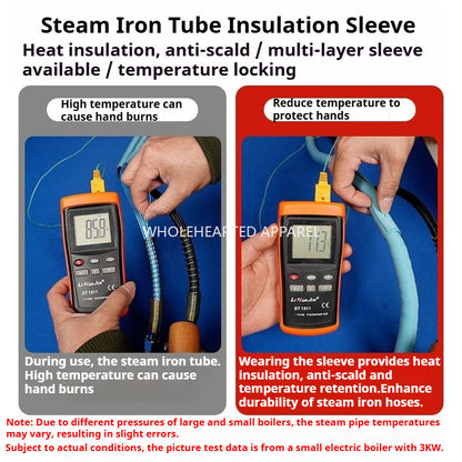 1751★ Steam Iron Heat-Insulating Sleeve for Garment Factories, Anti-Scald Insulation Cover for Steam Hoses, Sewing Accessory★