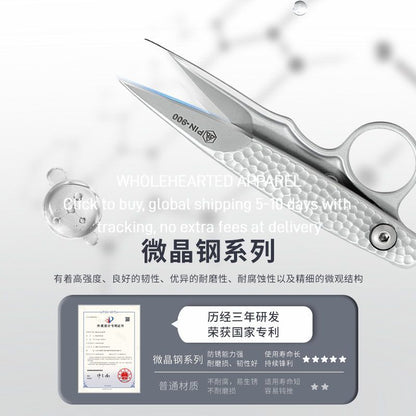 1515★  Microcrystalline steel thread scissors Stainless steel yarn thread scissors Spring small scissors Cross stitch scissors Household tailor scissors
