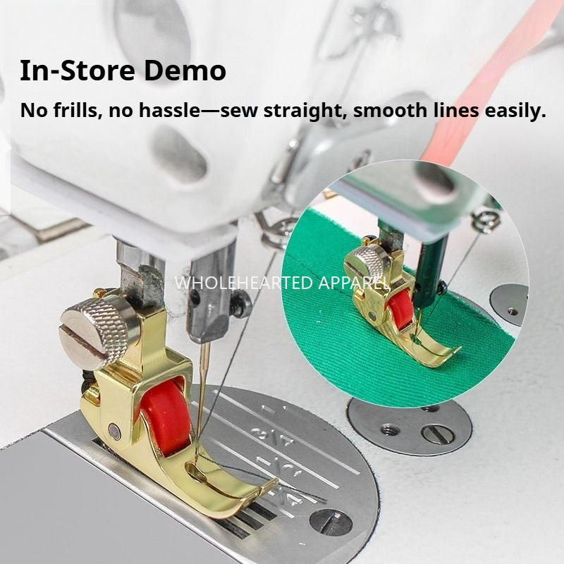 1778★ Gold Roller Presser Foot for Sewing Machine, Suitable for Thick and Thin Fabrics★