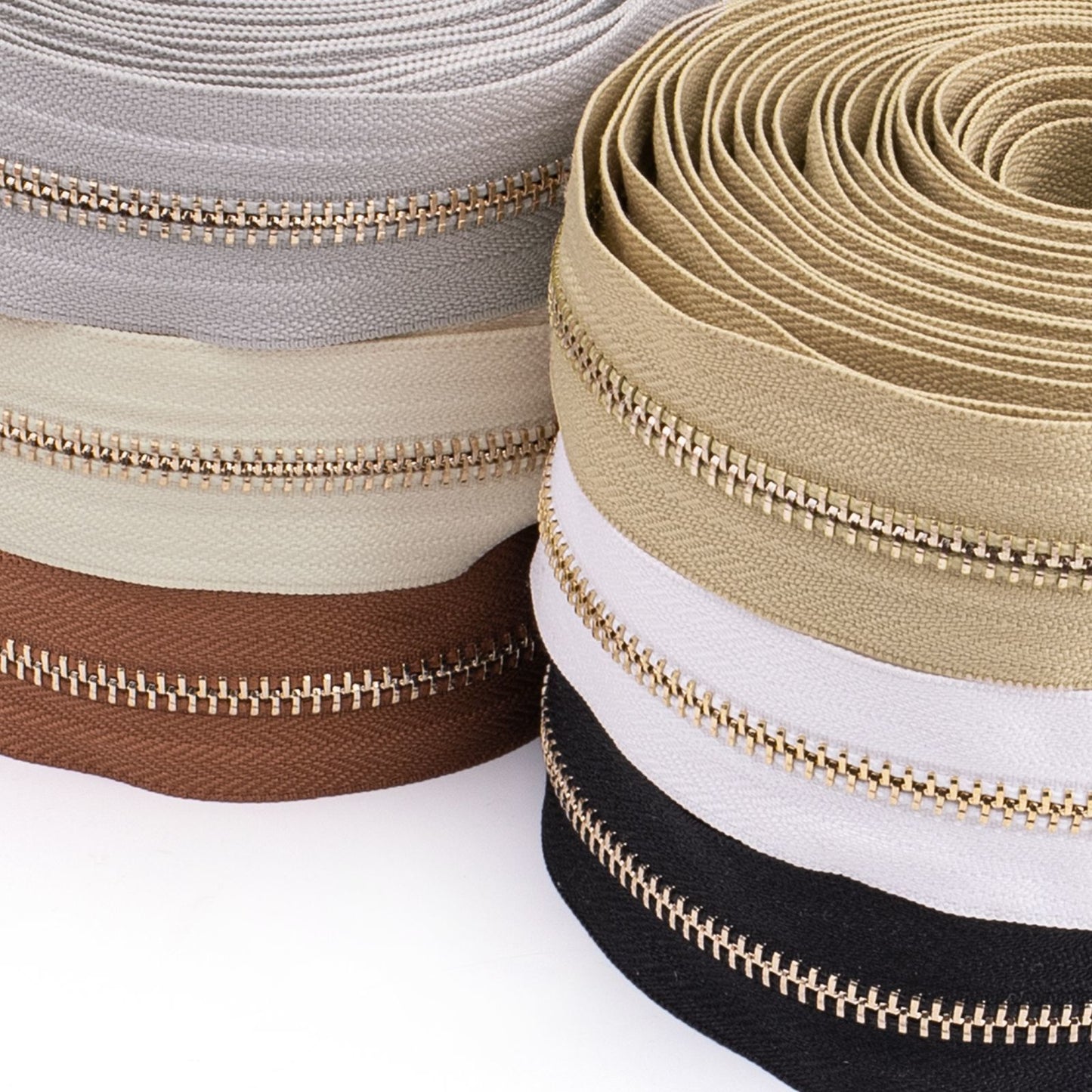 3073  Zipper No. 5 solid color metal suit clothing jacket jewelry luggage available can be opened and closed tail length zipper