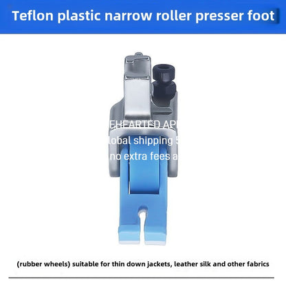 1410★  New flat car special Teflon narrow roller presser foot anti-eating cloth rush cloth