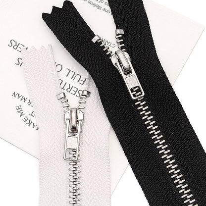 3076  Zipper Metal Zipper No. 3 Platinum Closed Tail Not Tail Automatic Head Clothing Luggage Doll Available