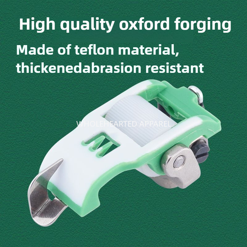 1709★  New car plastic Teflon roller presser foot three-needle five-thread interlock sewing machine with knife roller presser foot sewing accessories★