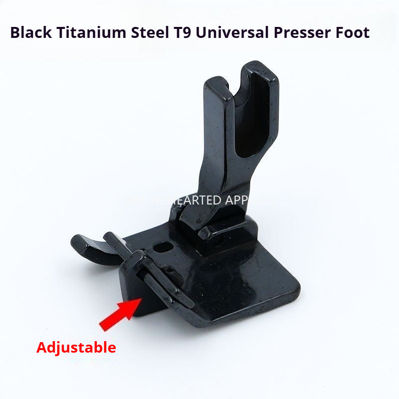 1812★ Pie prensatelas multifunción ajustable T9 para máquinas de coser de pespunte, para ribetear, dobladillar y plegar★