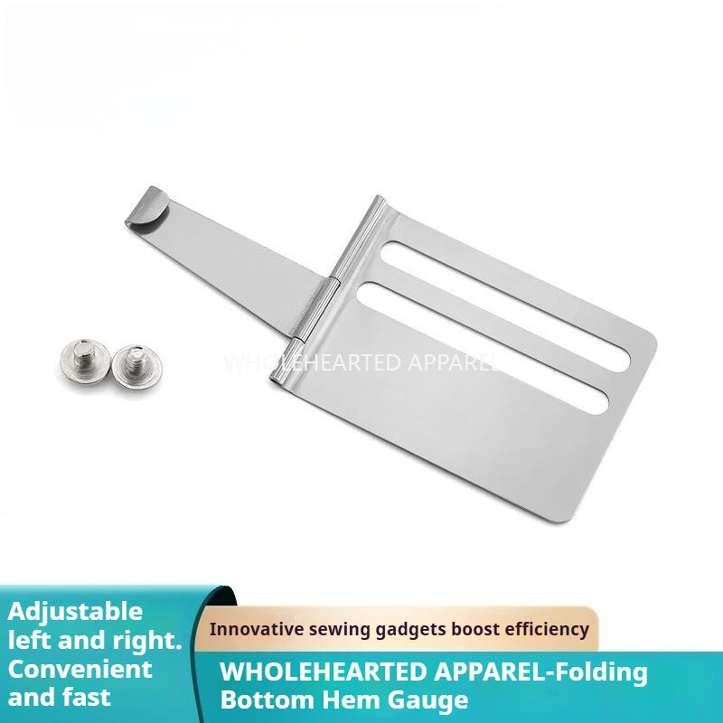 1791★ Herramienta de Tope de Dobladillo Plegable para Accesorio de Manga y Cinturilla de Máquina de Coser★