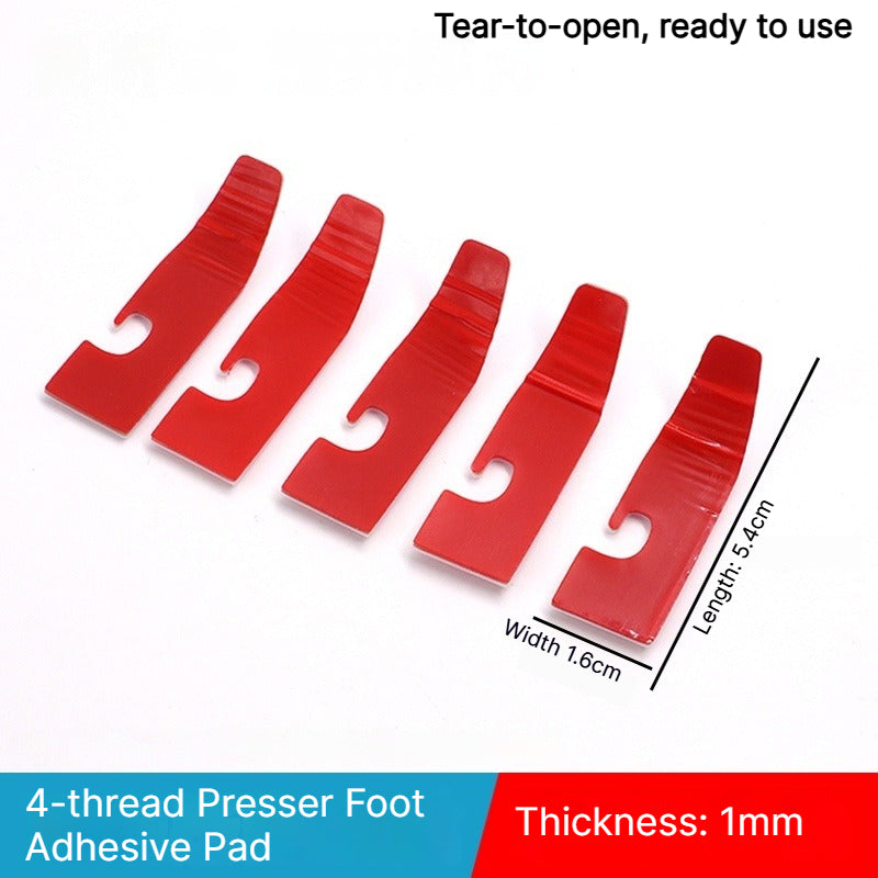 1913★ Upgraded 2nd Gen No-Fold Teflon Presser Foot Pad for 4/5-Thread Overlock Machines.