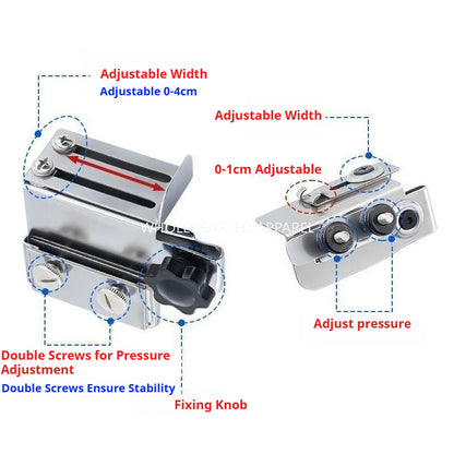 1800★Stainless Steel Adjustable Elastic Guide for Overlock Sewing Machines★