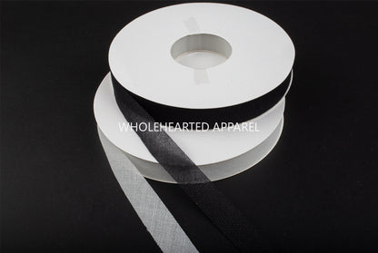 3912 Tira de revestimiento de alambre oblicuo de 1,5 cm de ancho, tira de inserción de sarga, tira de revestimiento de unión por fusión en caliente, escote, manga, tira de revestimiento para evitar deformaciones