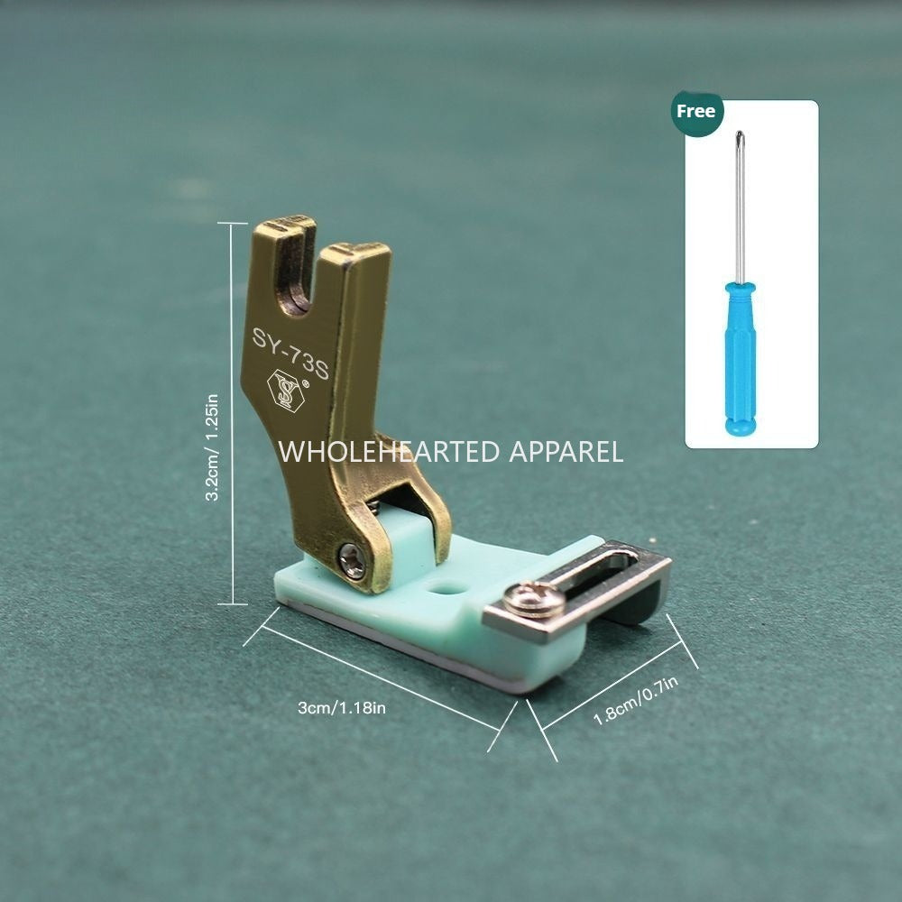 1606★  New SY-73S rib hemming hemming, hemming and brightening line, lace webbing guide strip, multi-purpose flat car presser foot★