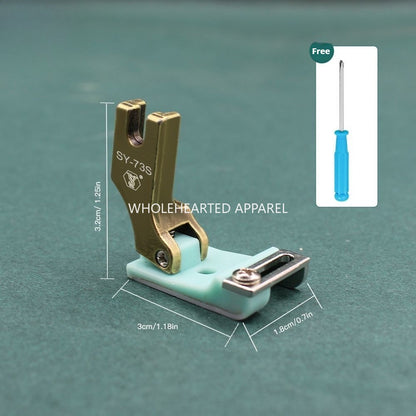 1606★  New SY-73S rib hemming hemming, hemming and brightening line, lace webbing guide strip, multi-purpose flat car presser foot★