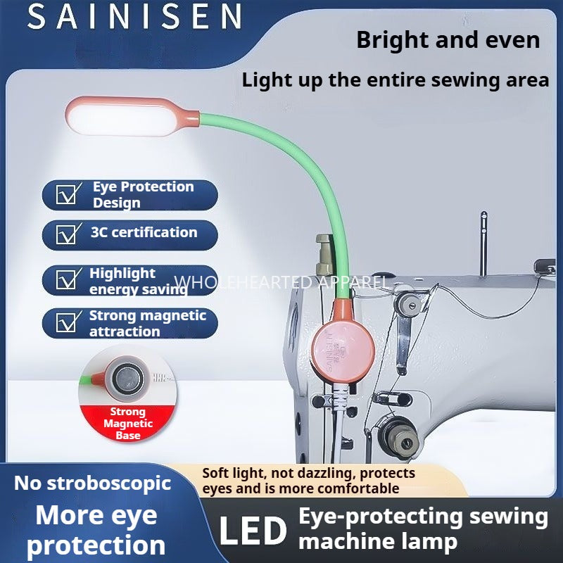 1472★ Lámpara de trabajo para máquina de coser Seneson, lámpara LED de bajo consumo con atenuación táctil, iluminación especial, lámpara de ropa enchufable★