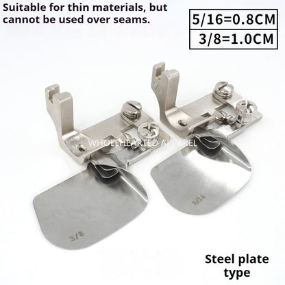 1548★  Sewing machine accessories all-steel F502 curved crimping presser foot chiffon thin silk hemming device hemming Internet celebrity hemming★