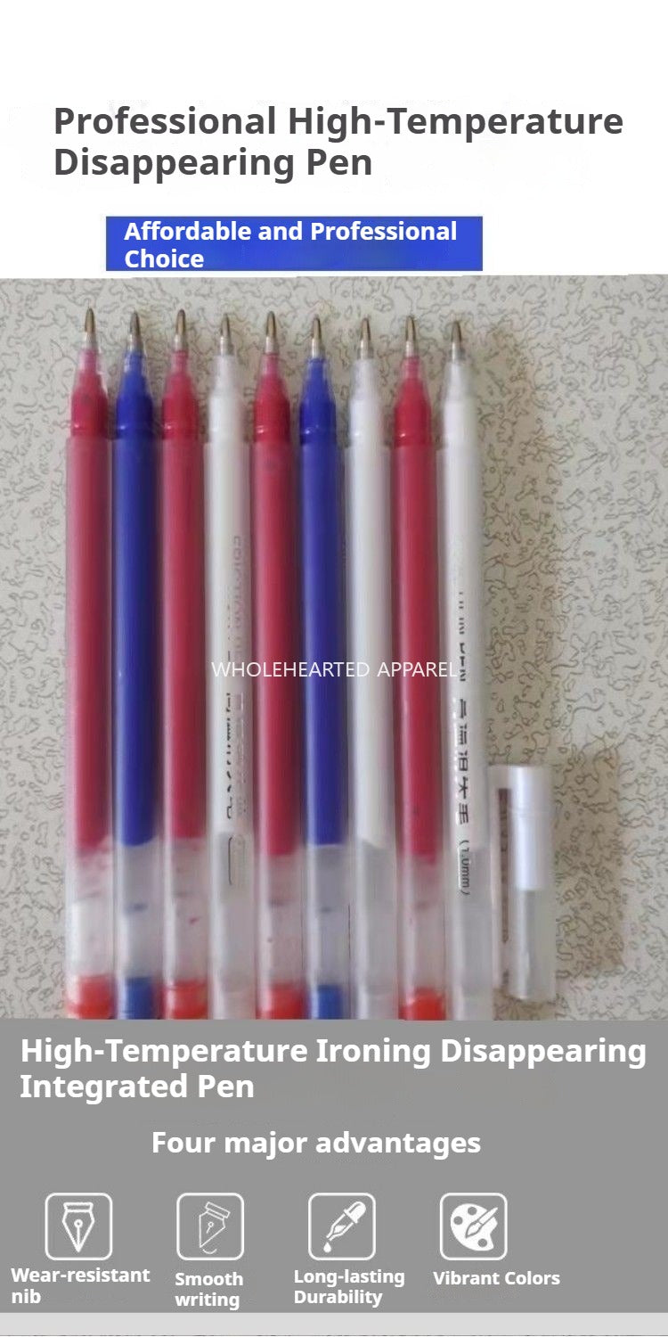 1397★  High temperature disappearance pen, special leather fabric for clothing, point making for clothing, water-soluble decolorizing pen for heat dissipation, water fading and cloth elimination★