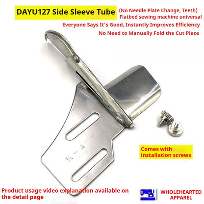 1438★ Daewoo 127 141 Patte de boutonnage Petite manche latérale à repasser quatre plis double ourlet tube, tube de traction de fil droit plat pour voiture★