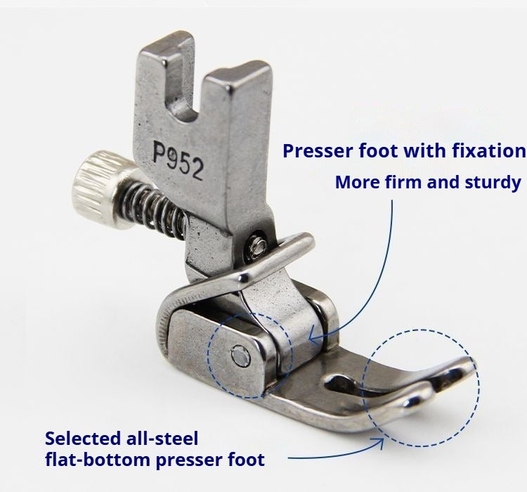 1084★  Industrial sewing machine adjustable wrinkle presser foot, fold, fold wrinkle presser foot P952 shrink all steel presser foot★