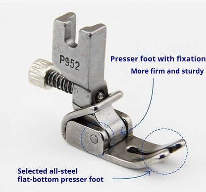 1084★  Industrial sewing machine adjustable wrinkle presser foot, fold, fold wrinkle presser foot P952 shrink all steel presser foot★