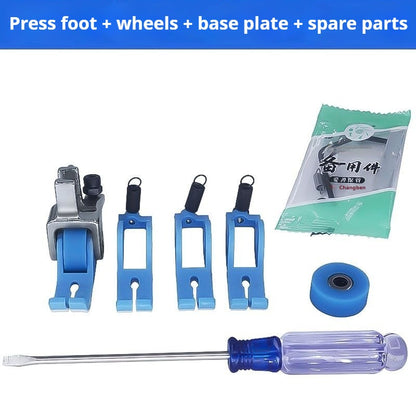 1410★  New flat car special Teflon narrow roller presser foot anti-eating cloth rush cloth★