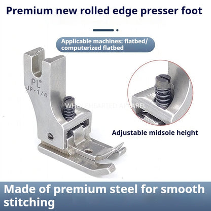 1251★  New PL boutique left and right high and low hemming special presser foot sewing machine presser foot JP-1/4★