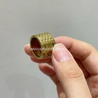 1664★  Copper extra thick thimble, old-fashioned household 2mm thickened thimble, cross stitch thimble hoop, thimble device, ring setting tool★