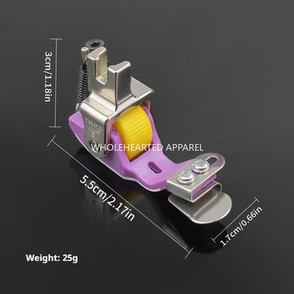 1707★T351 Adjustable Teflon Roller Presser Foot for Edge Folding★
