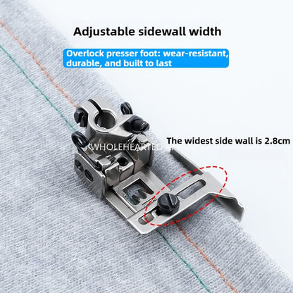 1681★  New 356 adjustable double-layer hem presser foot three-needle five-thread thick material presser foot sewing machine accessories interlock sewing machine★