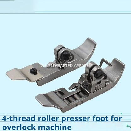 1273★  Edge copy machine roller presser foot, oversewing machine four-wire, five-wire thick material roller presser foot, edge copy machine anti-wrinkle presser foot★