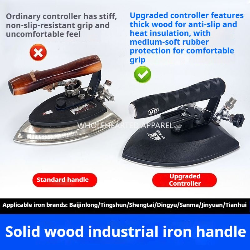 1476★  Dingyu industrial iron, solid wood handle, rubber wrap, comfortable grip, Shengtai iron replacement handle is easy to install★