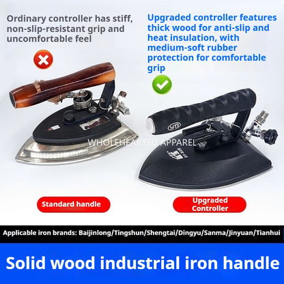 1476★  Dingyu industrial iron, solid wood handle, rubber wrap, comfortable grip, Shengtai iron replacement handle is easy to install★