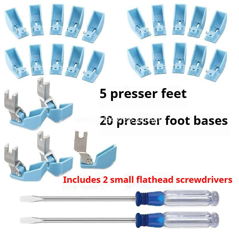 1158★  Flat car cotton iron presser foot, plastic ship type presser foot, flat car cotton presser foot, ship type presser foot, step on cotton presser foot change★