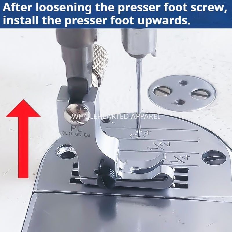 1137★  boutique electroplated compound collar presser foot pressing line All steel line High and low presser foot 0.1 line 0.2 line★