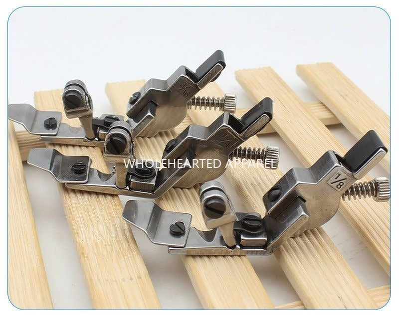 1102★ Nouveau pied presseur large à quatre fils pour élastiques 747/700 EX pour machine à border à quatre fils, pied presseur réglable pour élastiques en caoutchouc★